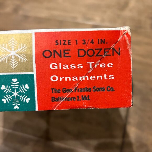 23 vintage blue glass tree ornaments by George Franke Sons Co. - Picture 5 of 6